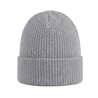Czapka zimowa z wełny merino - mod. 6060:Szary Melanż, Wełna merino